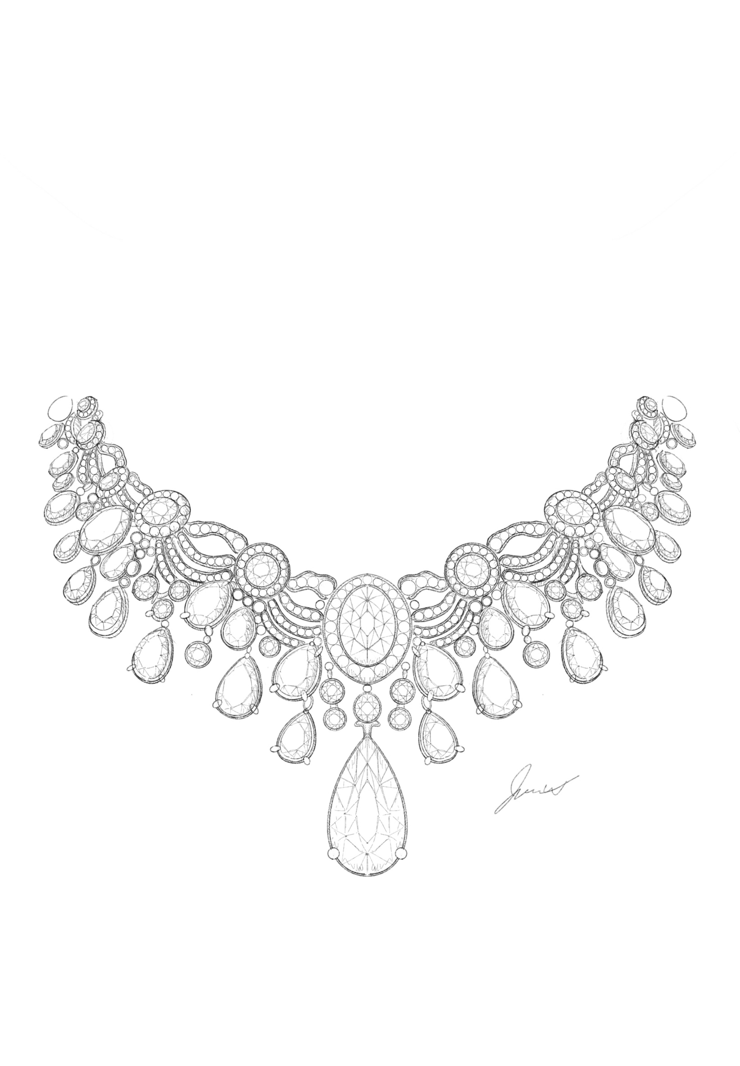 Grand Necklace デザイン画