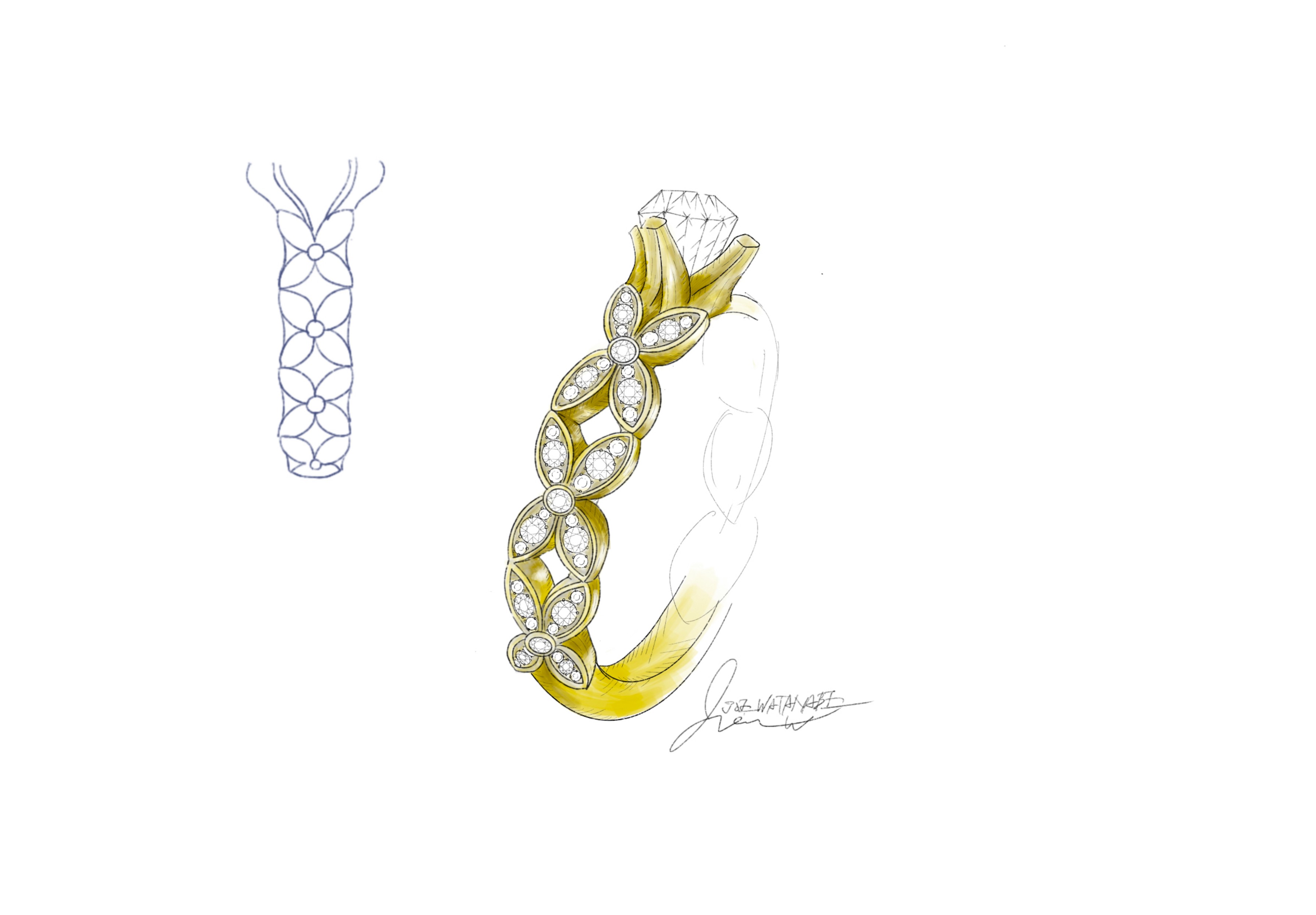 Floral Ring デザイン画